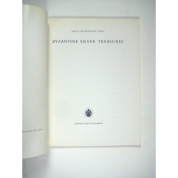 Byzantine Silver Treasures Book Erica Cruikshank Dodd Abegg Stiftung Bern 1973 C - Picture 2 of 6